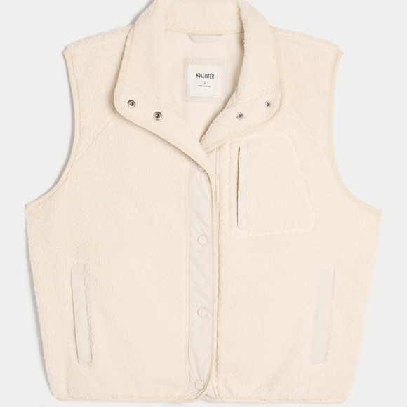 Hollister Cream Vest for Women - Picture 1 of 4